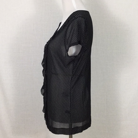 The Limited swiss dot ruffle blouse - work or play - Picture 3 of 8